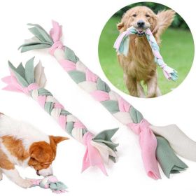 Color Braided Dog Chew Training Toys (Color: S (40cm))