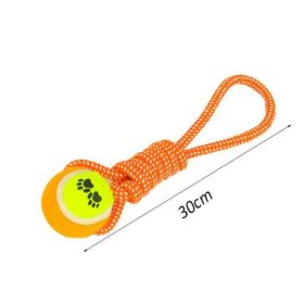 bite resistant dog tennis toys (Color: Handle Tennis)