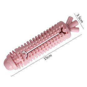 Easy Clean Dog Chew Toy Training (Color: Pink 2)