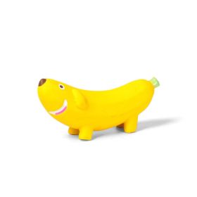 fruit animal latex sounding toys (Color: banana dog)