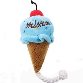 puppy fruit plush toy (Color: Blue Ice-cream)