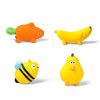 fruit animal latex sounding toys